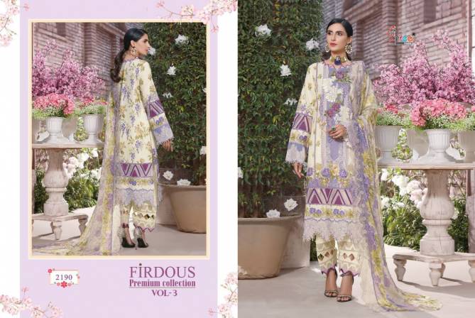Shree Firdous Premium 3 New Heavy Fancy Wear Pakistani Salwar Suits Collection
